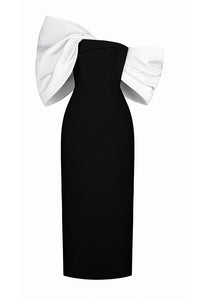 Oversized Schleifen Hepburn Kleid im modernen Stil