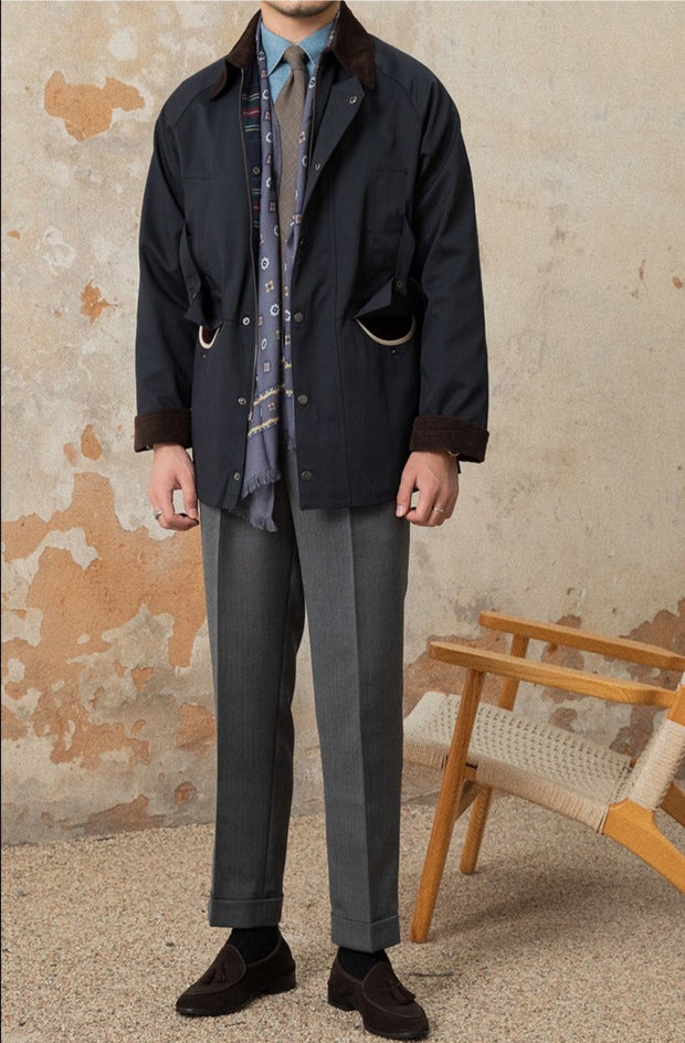 Jacke aus Baumwollmischung und Cord mit wasserfester Verarbeitung
