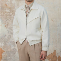 Jacke aus Wollfilz mit Walkstruktur