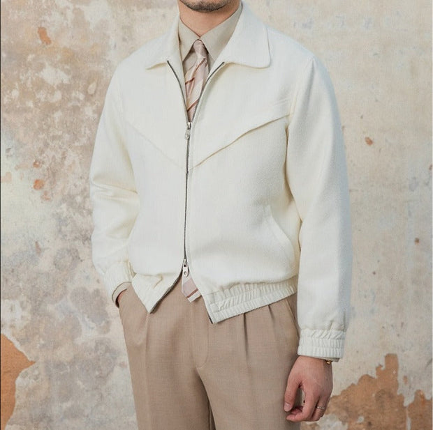 Jacke aus Wollfilz mit Walkstruktur