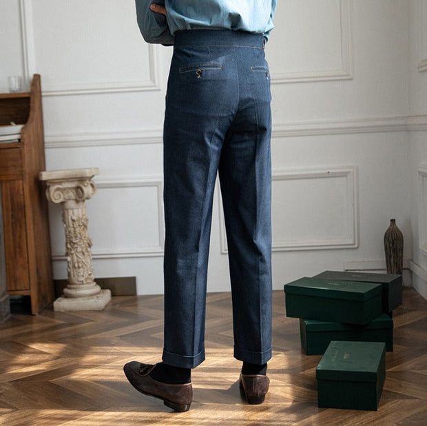 Hose aus Denim mit geradem Schnitt