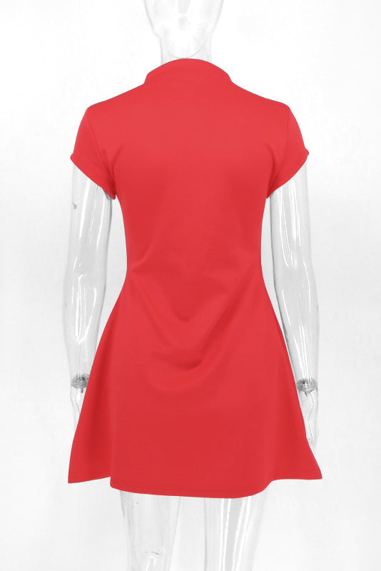 Thea Kurzes Kleid - Rot