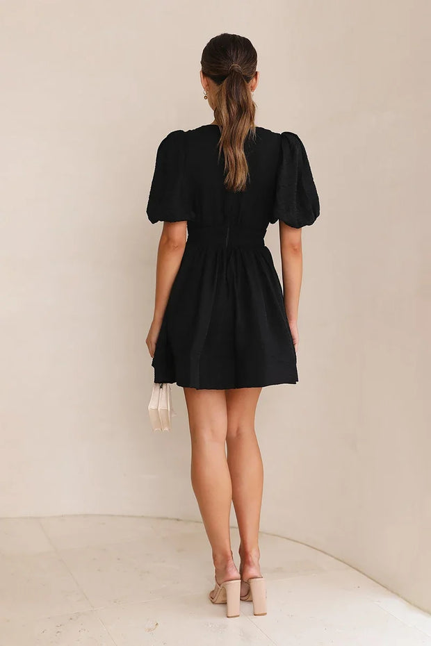 Erin Kurzes Kleid - Schwarz