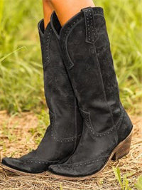 Vintage Nieten-Cowgirl-Stiefel im modernen Stil