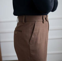 Hose aus Wollfilz mit geradem Schnitt