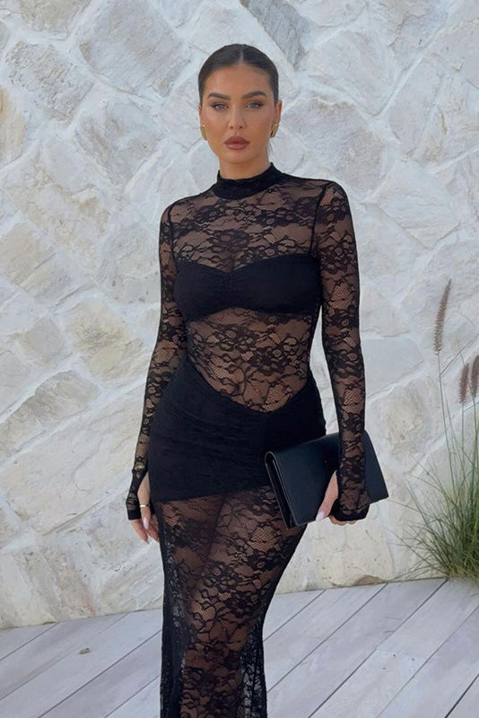 Midnight Lace Dream Langes Kleid