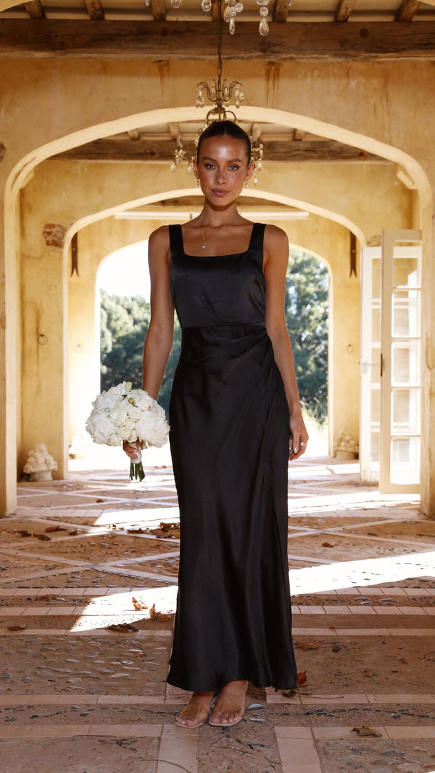 Alaria Langes Kleid - Schwarz