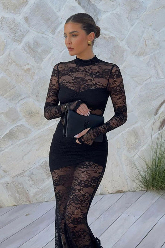 Midnight Lace Dream Langes Kleid