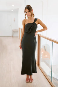 Greta Langes Kleid - Schwarz
