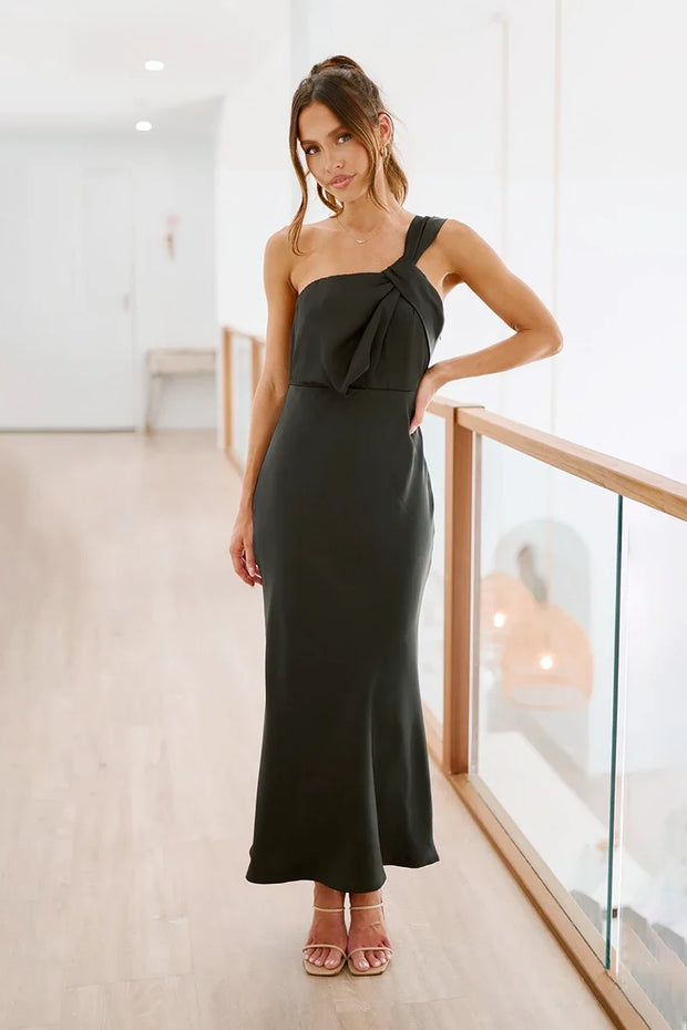 Greta Langes Kleid - Schwarz