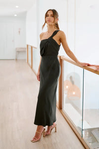 Greta Langes Kleid - Schwarz