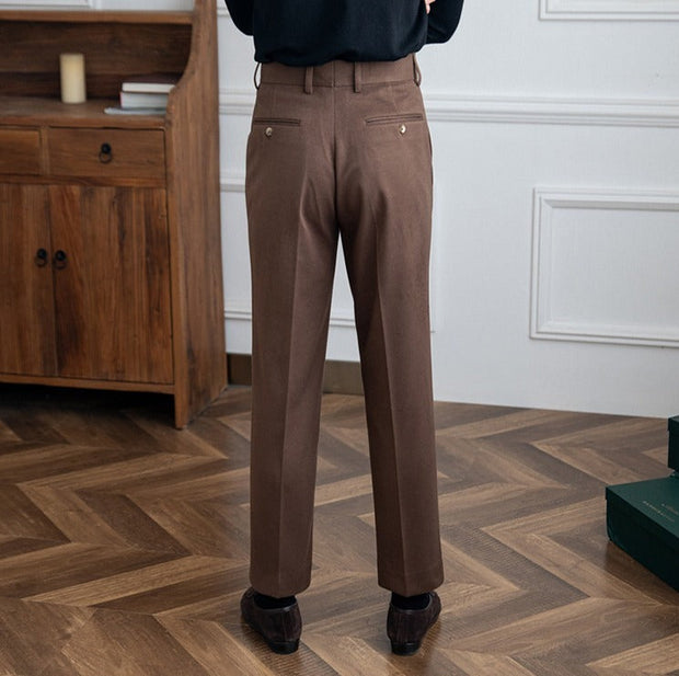 Hose aus Wollfilz mit geradem Schnitt