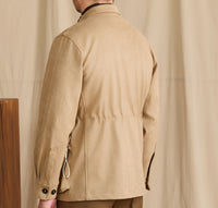 Jacke aus Kunstwildleder mit sportiver Optik