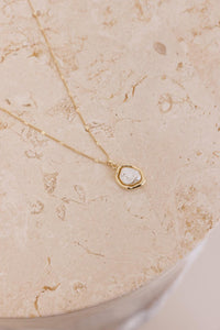 18k vergoldete einzigartige Perlenkette Gold im modernen Stil