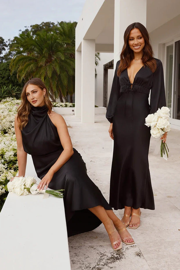 Esther Langes Kleid - Schwarz