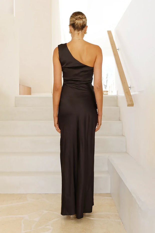 Victoria Langes Kleid - Schwarz