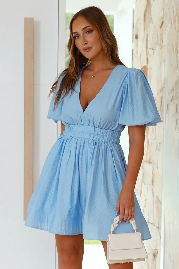 Charlotte Kurzes Kleid - Blau