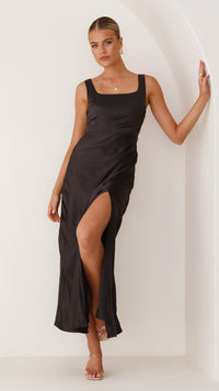 Alaria Langes Kleid - Schwarz