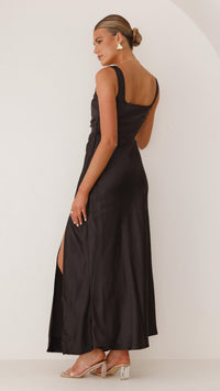 Alaria Langes Kleid - Schwarz