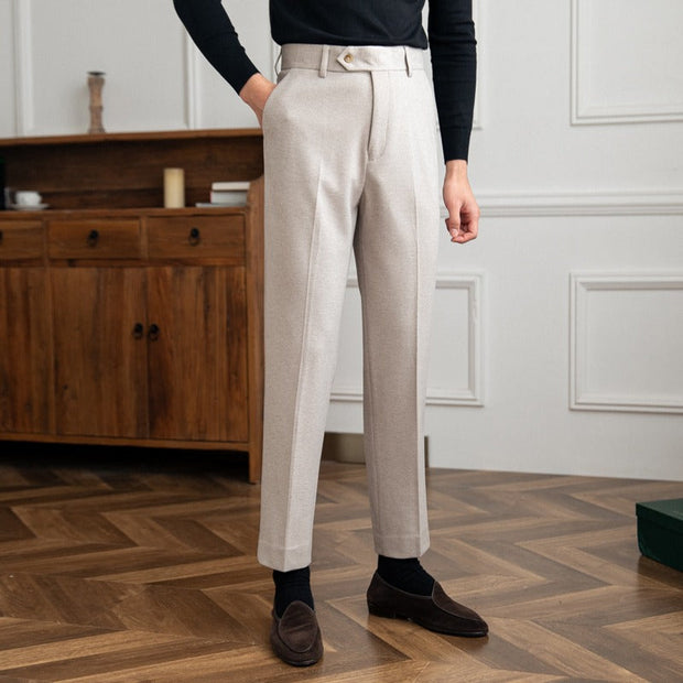 Hose aus Wollfilz mit geradem Schnitt
