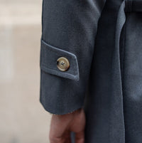 Trenchcoat aus Wollmischung mit Gürtel