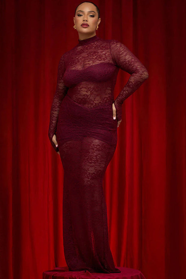 Midnight Lace Dream Langes Kleid
