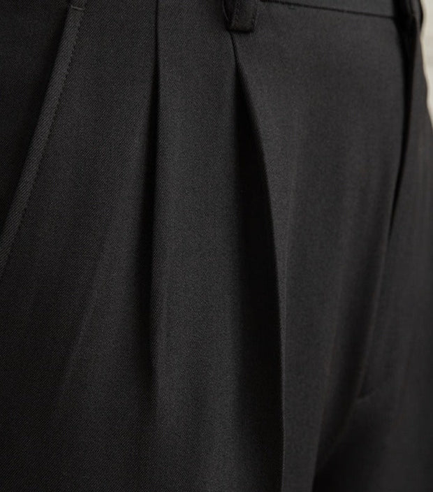 Elegante Winterhose mit hohem Bund und Bundfalten