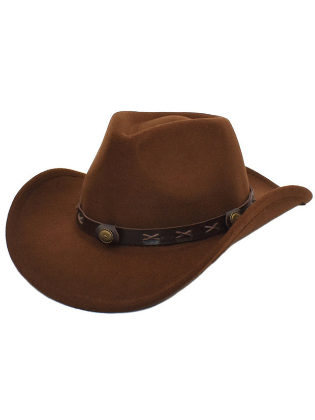 Vintage Western Cowboy- und Cowgirl-Hut im modernen Stil