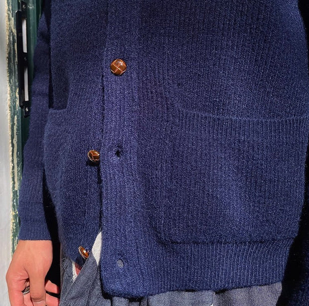 Strickjacke mit Schalkragen