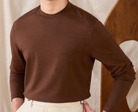 T-Shirt aus Baumwollmischung mit weicher Haptik und langen Ärmeln