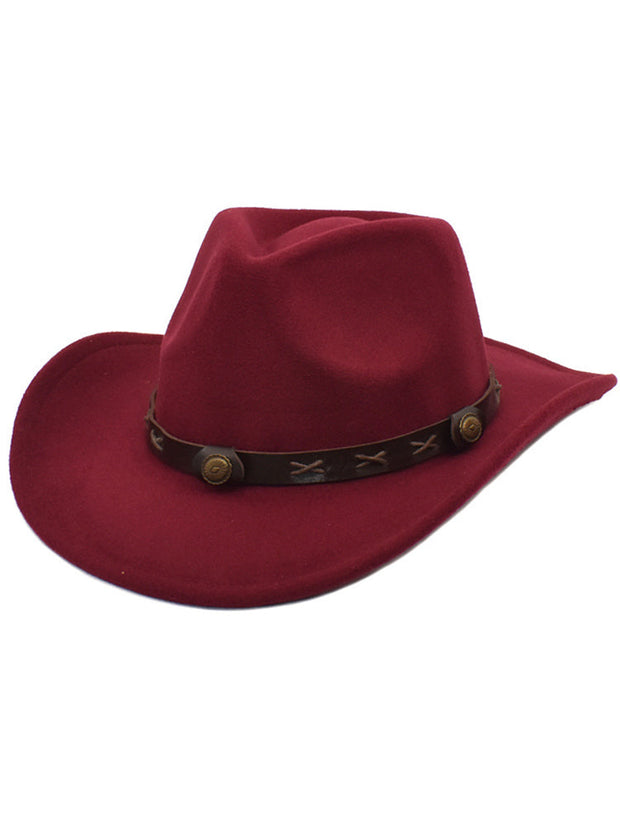 Vintage Western Cowboy- und Cowgirl-Hut im modernen Stil