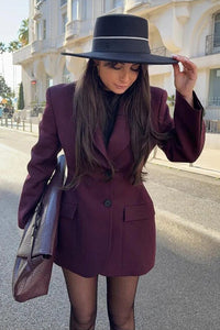 Frühjahrsblazer mit V-Neck und Taillierung