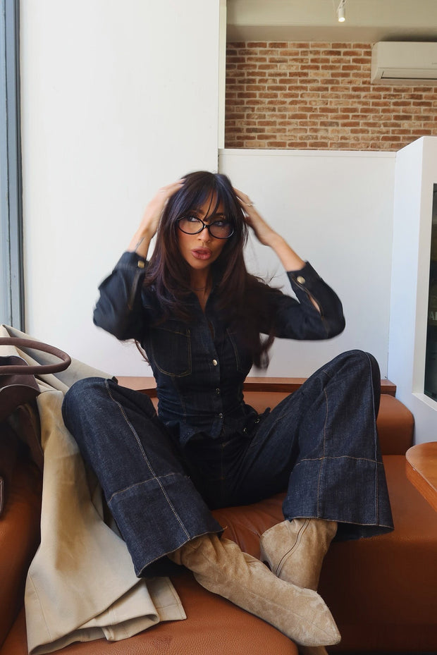 Vogue Street Deep Indigo Denim-Set im modernen Stil