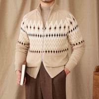 Strickjacke mit Fair-Isle-Muster