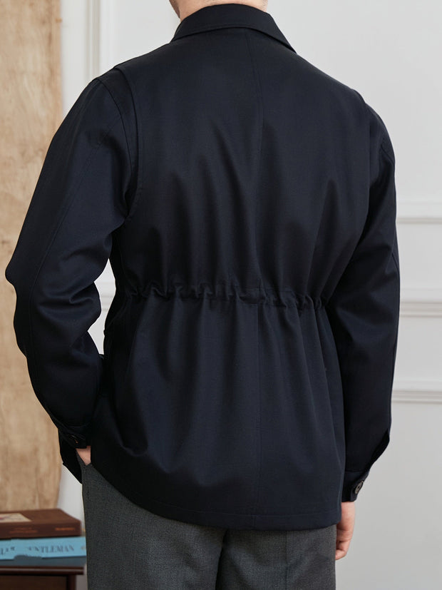 Jacke aus Baumwollmischung mit Reißverschluss