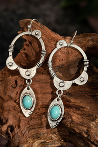 Boho Türkis Ohrringe