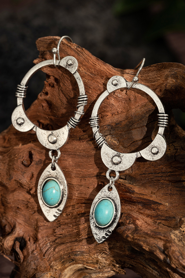 Boho Türkis Ohrringe