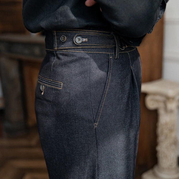 Hose aus Denim mit geradem Schnitt