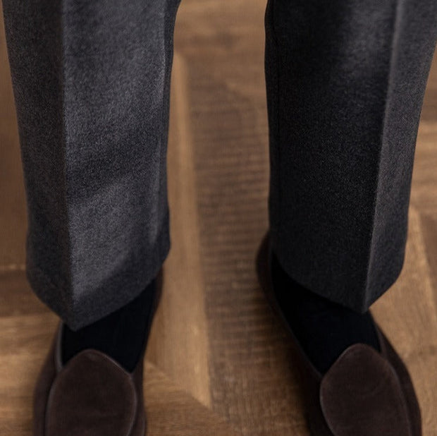 Hose aus Wollfilz mit geradem Schnitt
