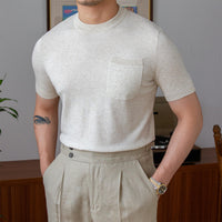 T-Shirt aus Leinenmischung