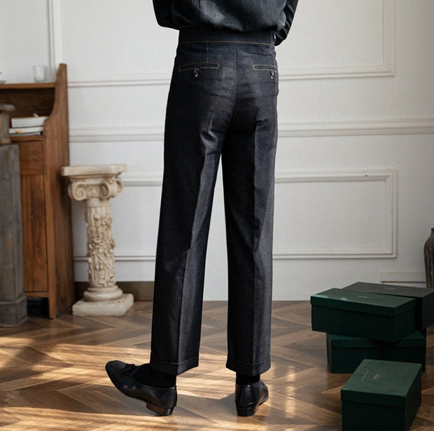 Hose aus Denim mit geradem Schnitt