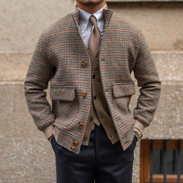 Jacke mit Prince-of-Wales-Muster