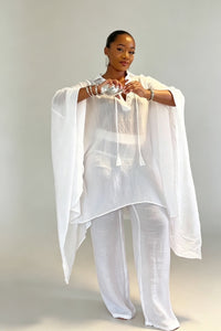 Oversize-Tunika- und Hosen-Set