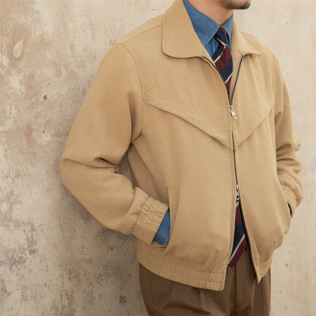 Jacke aus Wollfilz mit Walkstruktur