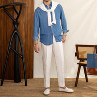 Hemd aus Denim mit weicher Haptik