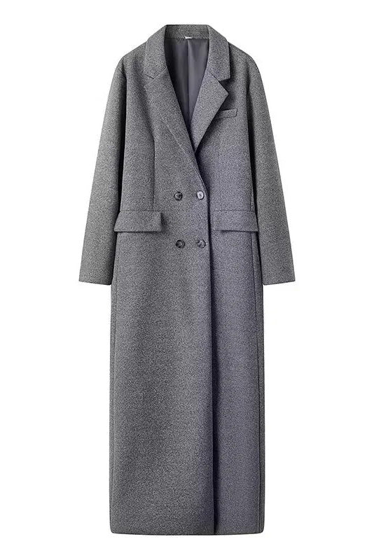 Urban Oversize Maßgeschneiderter Wollmantel im modernen Stil