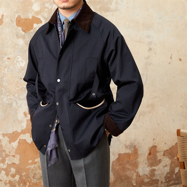 Jacke aus Baumwollmischung und Cord mit wasserfester Verarbeitung