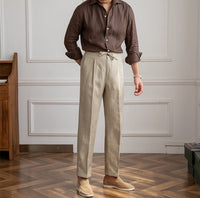 Hose aus Leinen mit Kordelzug