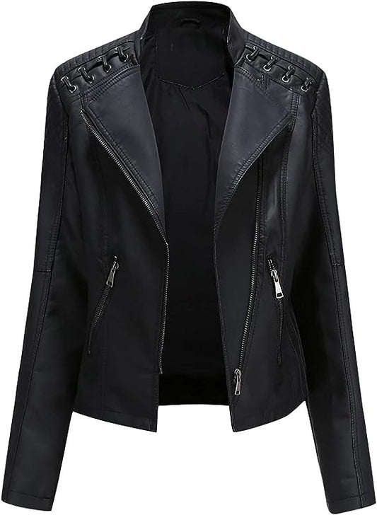 Lederjacke aus gewaschenem Lammleder