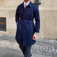 Trenchcoat aus Wollmischung mit Gürtel
